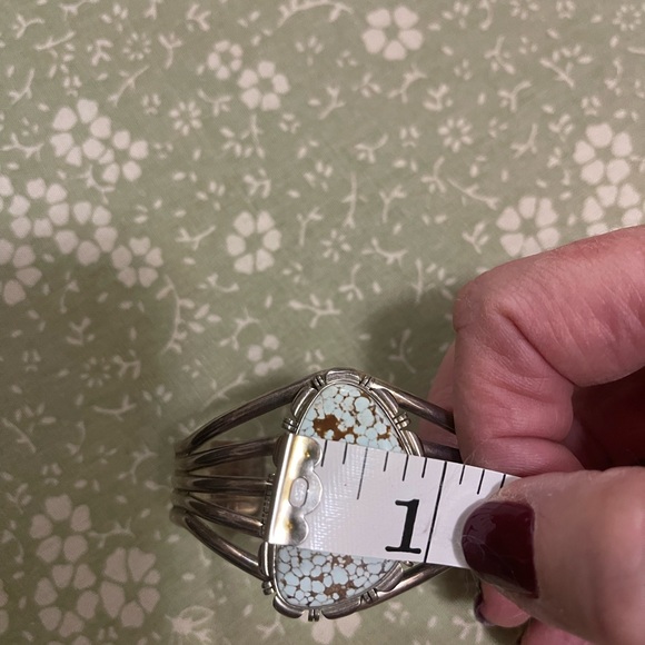 Native American Navajo Dry Creek Turquoise Cuff - Picture 10 of 11